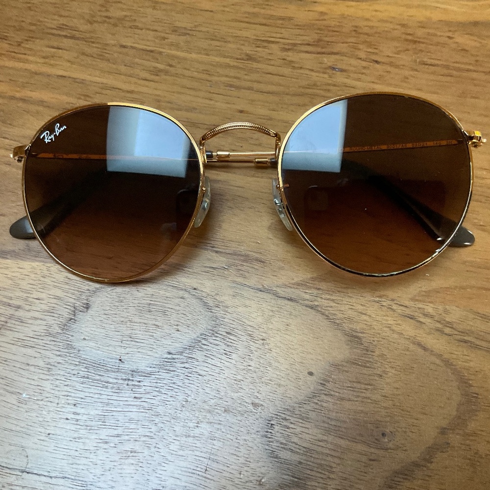 Ray-Ban™ Round Metal RB3447 9001A5 53 - Light Bronze